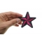 Pink Star Patch | Embroidered Patches Pink Star Patch, Iron on Patches shown on hand for size comparison