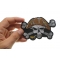 Pipe Smoking Skull with Hat Iron on Patch Pipe Smoking Skull with Hat Iron on Patch shown on hand for size comparison