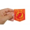 POW MIA Red And Yellow Patch | US POW MIA Military Veteran Patches POW MIA Red and Yellow Patch shown on hand for size comparison