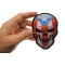 Puerto Rican Skull Patch With Puerto Rico Flag Puerto Rican Flag Skull Patch, Skull Patches shown on hand for size comparison