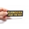 Rangers Lead The Way Patch, Military Saying Patches shown on hand for size comparison