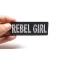 Rebel Girl Patch | Embroidered Patches Rebel Girl Patch, Funny Patches for Ladies shown on hand for size comparison