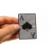 Reflective Ace Of Spades Patch | US Military Veteran Patches Reflective Ace Of Spades Patch shown on hand for size comparison