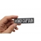 Road Captain Patch 3.5 Inch White | Embroidered Patches Road Captain Patch, Motorcycle Club Patches for Bikers shown on hand for size comparison