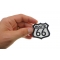 Route 66 Patch Route 66 Patch, Biker Saying Patches shown on hand for size comparison