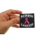 Screw Cancer Patch | Embroidered Patches Screw Cancer Patch shown on hand for size comparison