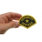 Security Officer Patch | Embroidered Patches Security Officer Name Tag Patch shown on hand for size comparison