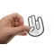 Shocker Hand Sign Patch | Embroidered Patches Shocker Hand Sign Patch shown on hand for size comparison