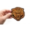 Small Orange Baron Tiger Patch | Embroidered Patches Small Orange Baron Tiger Iron on Patch shown on hand for size comparison