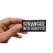 Stranger With Benefits Patch | Embroidered Patches Stranger With Benefits Patch, Funny Patches for Adults shown on hand for size comparison
