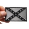 Subdued Gray Confederate Flag Patch Subdued Gray Confederate Flag Patch shown on hand for size comparison