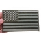 Subdued Green American Flag Patch Subdued Green American Flag Patch shown on hand for size comparison