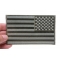 Subdued Green American REVERSED Flag Patch Subdued Green American REVERSED Flag Patch shown on hand for size comparison