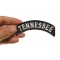 Tennessee Patch Iron on State Rocker shown on hand for size comparison