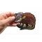 Texas Armadillo Patch For Texan Natives Armadillo Sew on Patch for Vests shown on hand for size comparison