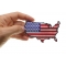 Unites States Map With US Flag Patch | Embroidered Patches Unites States Map With US Flag Patch shown on hand for size comparison