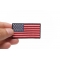 US Flag Patch Black Border 2.5 Inch US Flag Patch Black Border 2.5 Inch shown on hand for size comparison