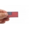 US Flag Patch Silver Border 2 Inch US Flag Patch Silver Border 2 Inch shown on hand for size comparison