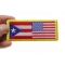 USA Puerto Rico Patch | Embroidered Patches USA Puerto Rico Patch shown on hand for size comparison