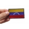 Venezuela Flag Patch Venezuela Flag Patch shown on hand for size comparison