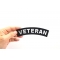 Veteran Medium Size Rocker Patch | US Military Veteran Patches Veteran Patch, Patches for Jackets shown on hand for size comparison