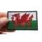 Wales Flag Patch Wales Flag Patch shown on hand for size comparison