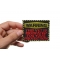 Warning: This Vet Is Medicated For Your Protection Patch | US Military Veteran Patches Warning: This Vet Is Medicated For Your Protection Patch shown on hand for size comparison