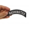 Washington Patch Washington Patch Iron on State Rocker shown on hand for size comparison