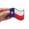 Waving Texas Flag Patch | Embroidered Patches Waving Texas Flag Patch, Flag Patches shown on hand for size comparison