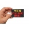 Yes It's All About Me Patch | Embroidered Patches Yes It's All About Me Funny Iron on Patch shown on hand for size comparison