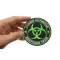 Zombie OutBreak Response Team Green Patch | Embroidered Patches Zombie OutBreak Response Team Green Funny Iron on Patch shown on hand for size comparison