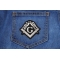 2B1 ASK1 Mason Symbol Patch | Embroidered Patches 2B1 ASK1 Mason Symbol Patch shown on jeans