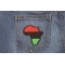 African Map Patch shown on jeans