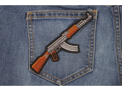 AK 47 Patch Right Assault Rifle Gun | Embroidered Patches