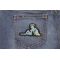 Angel Girl Patch | Embroidered Patches Angel Girl Novelty Iron on Patch shown on jeans