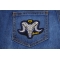 Aries Skull Zodiac Sign Patch Aries Skull Zodiac Sign Patch shown on jeans