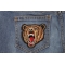 Bear Iron on Patch shown on jeans