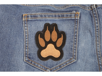 Canine Paw Print Iron on Patch