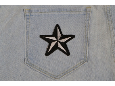 Black White Star Patch | Embroidered Patches
