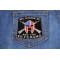 Blessed Are The Veterans American Flag Spartan Patch Blessed Are The Veterans American Flag Spartan Patch shown on jeans