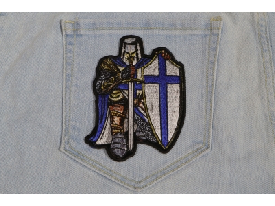 Blue Knight Small Patch | Embroidered Patches