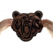 Large Brown Bear Patch | Embroidered Patches Bear Patch, Large Animal Patches for Jackets shown on hand for size comparison