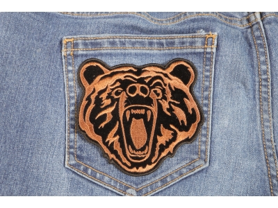 Brown Bear Patch Small | Embroidered Patches
