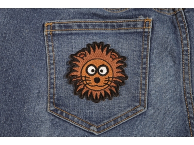 Brown Lion Head Patch