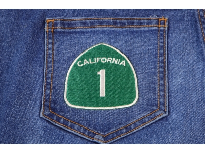 California Route 1 Patch | Embroidered Biker Patches