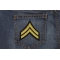 Corporal Army Patch Corporal Patch shown on jeans