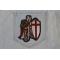 Crusader Knight Christian Patch Small shown on jeans
