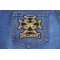 Dilligaf Skull and Cross Patch Dilligaf Skull and Cross Patch shown on jeans