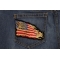 Don't Tread on Me Tattered US Flag Patch Don't Tread on Me Tattered US Flag Patch shown on jeans