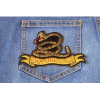Don't Tread On Me Snake Patch Small | US Military Veteran Patches Don't Tread On Me Snake Patch Small | US Military Veteran Patches